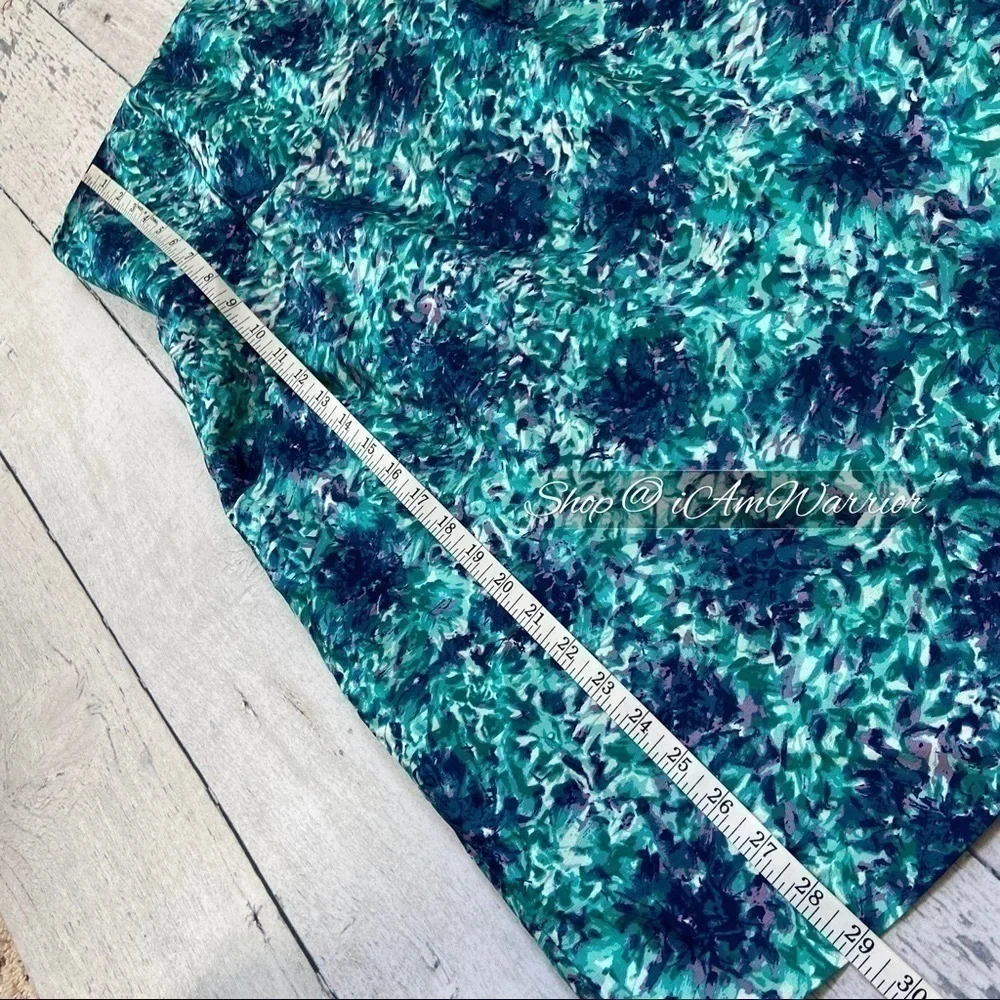 J.Crew Collection teal silk abstract floral strapless dress *shop@iamwarrior